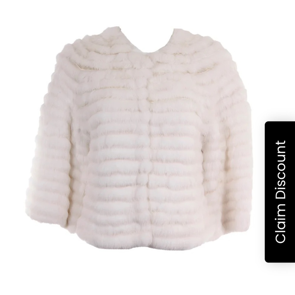 Ivory Rabbit Fur jacket